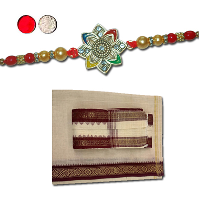 "Rakhi with Dhoti - code RSH10 - Click here to View more details about this Product